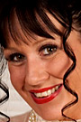 Elise Summers in White Stockings