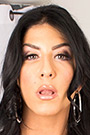 Raven Hart in Beige Stockings